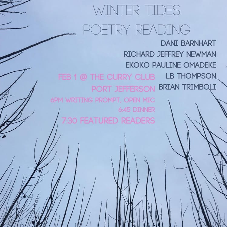 February 1, 2025: Winter Tides Poetry Reading in Port Jefferson